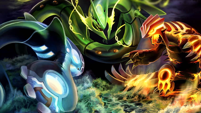 Battle! Super Ancient Pokémon - Hoenn Trio Theme Mashup, Pokemon Battle HD wallpaper
