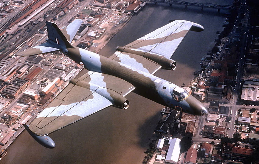 イングリッシュ・エレクトリック・キャンベラ、オーストラリア空軍、ラーフ、キャンベラ航空機、爆撃機 高画質の壁紙