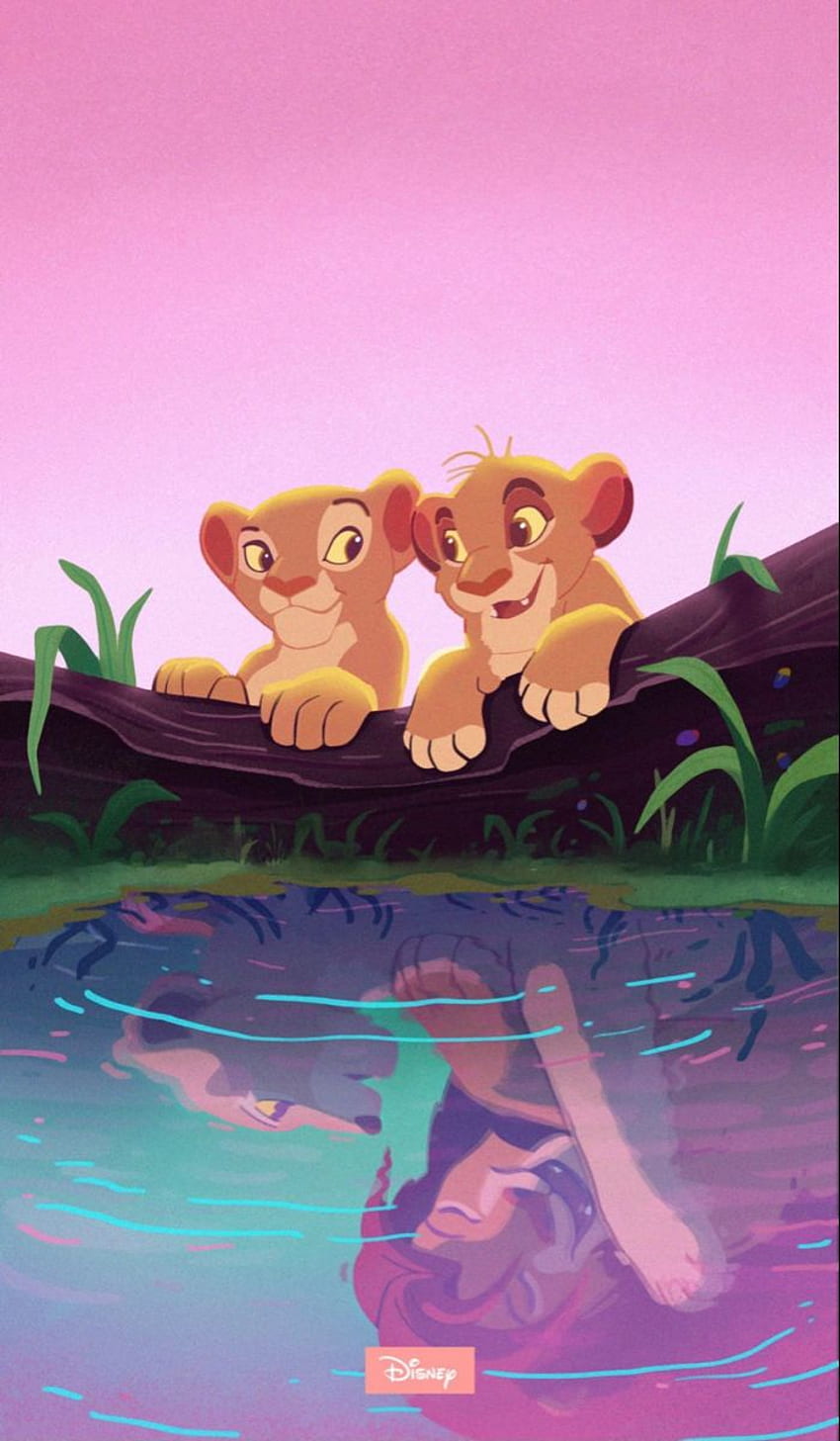 Simba Dan Nala, Simba Cute Disney iPhone wallpaper ponsel HD