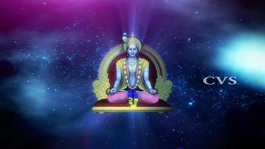 Beautiful Sri Krishna Dhun - Lord Krishna 3D Animated HD wallpaper