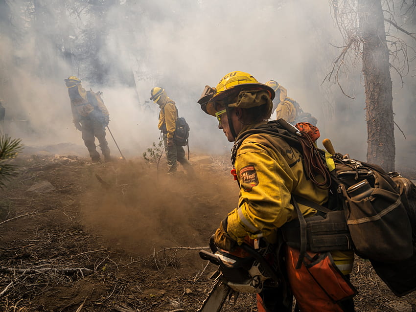 Meet some of the women firefighters battling flames in California, Female Firefighter HD wallpaper