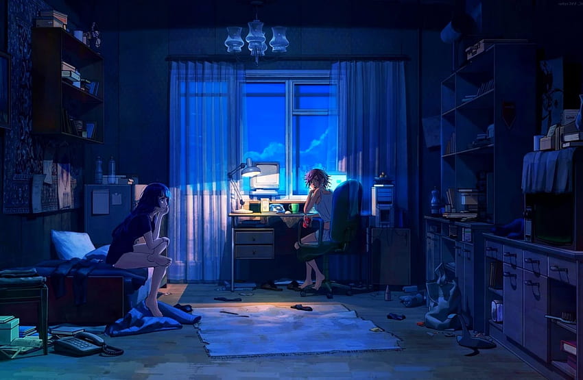 Art Girl Room Anime Important - -, Cosy Anime papel de parede HD