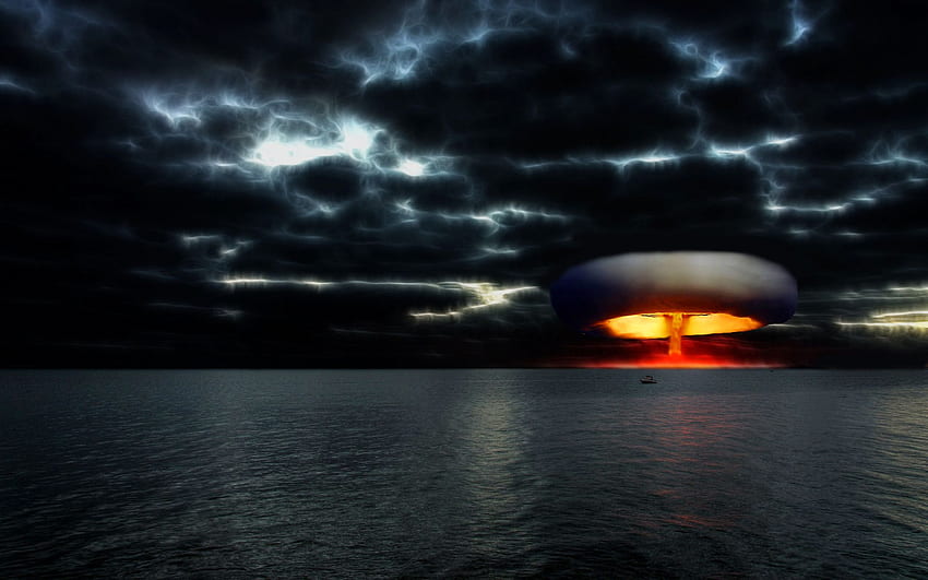 Nuclear Blast, Bomb HD wallpaper