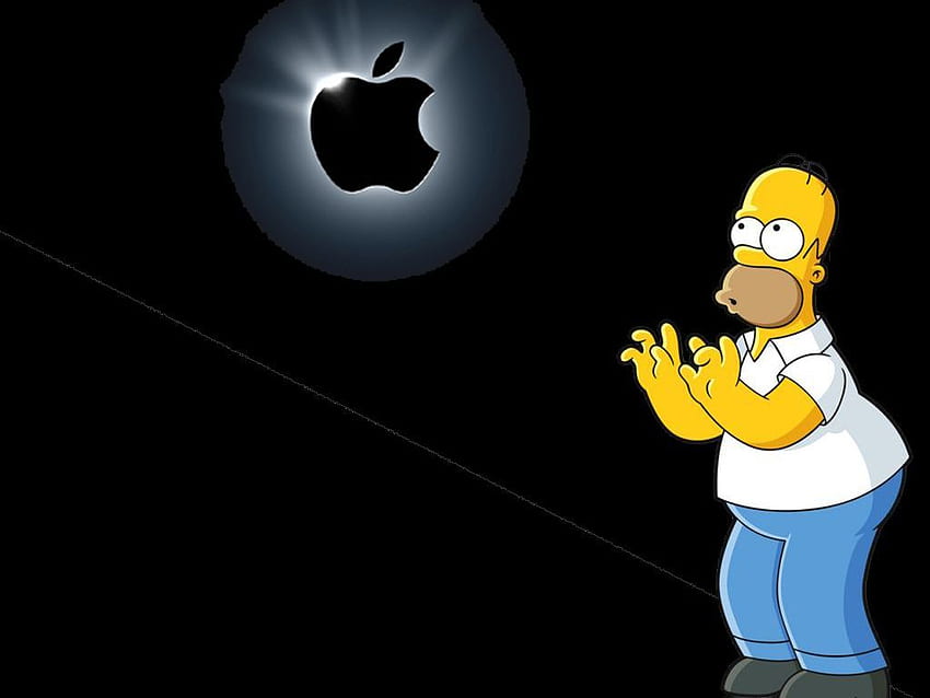 Jabłko Homera, Zabawne Jabłko Tapeta HD