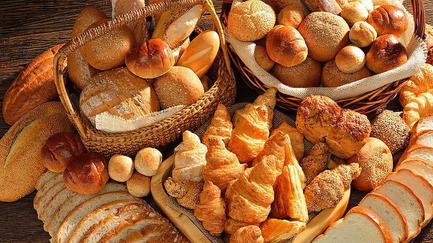 Croissant Brötchen Brot Lebensmittel Gebäck HD-Hintergrundbild