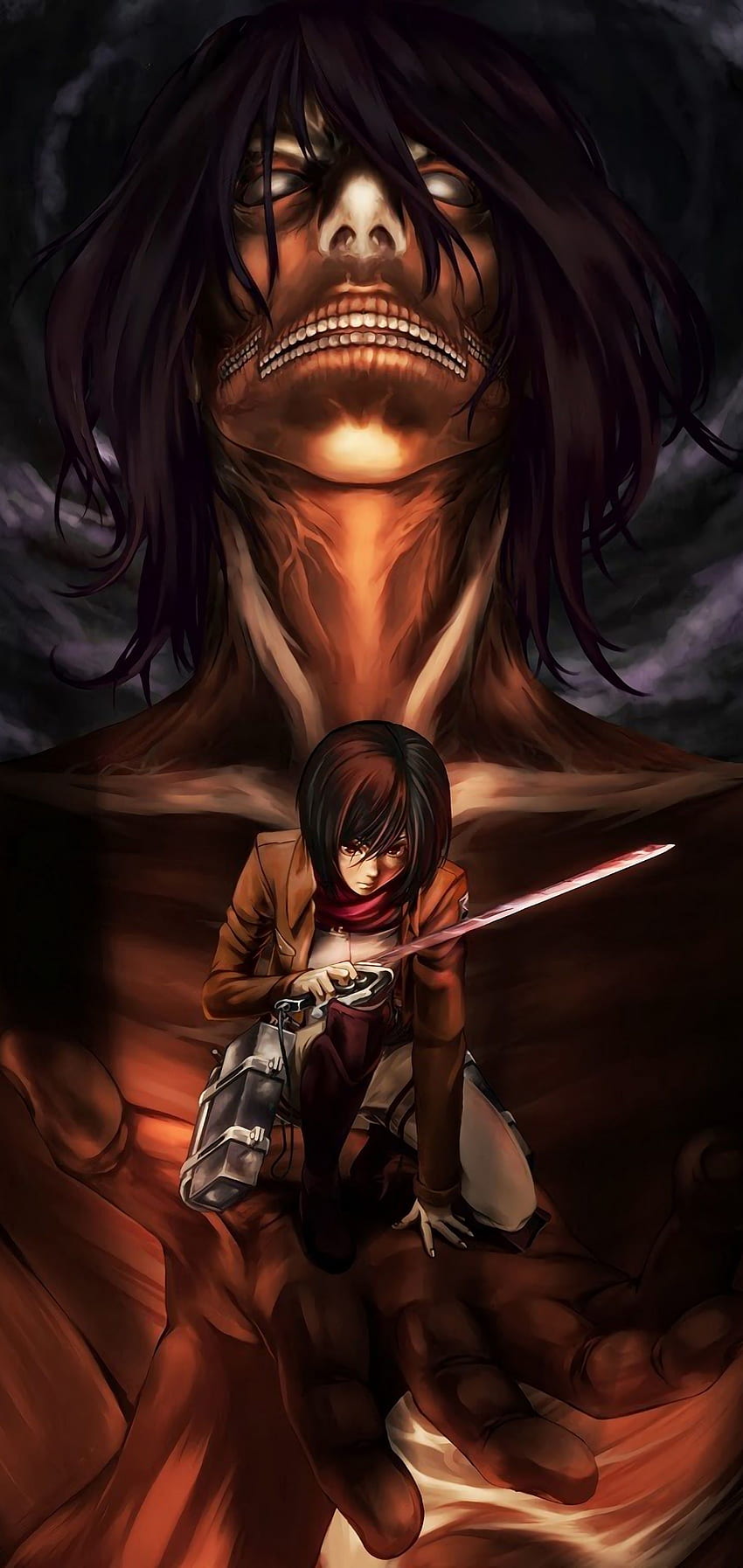 iPhone Anime Attack On Titan, AOT HD phone wallpaper