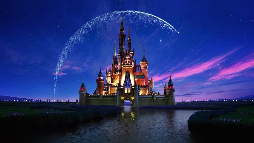 Disney Castle Artwork Illust Sky, Disney Castle Christmas HD wallpaper