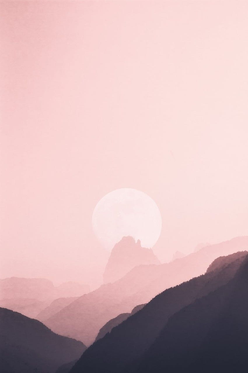 숨이 막힐 산 (태블릿, 스마트폰) - Inspirationfeed. 나무 아이폰, 핑크 산, 자연, 구리 산 HD 전화 배경 화면