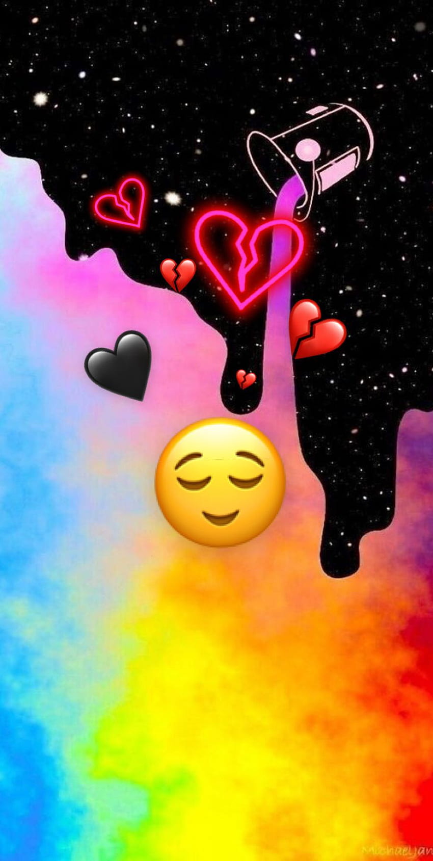 Covered heart break. Cute emoji , Emoji iphone, Cartoon iphone HD phone wallpaper