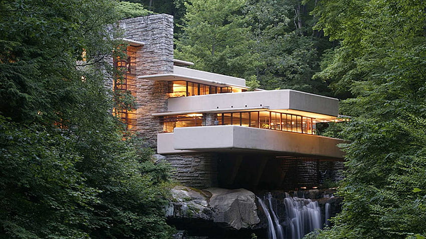 iconic Frank Lloyd Wright architectural wonders that stand the test of time. Architectural Digest India, Falling Water HD wallpaper