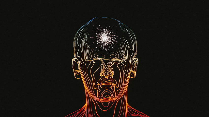 Илюстрация на човешкия ум, лице, портрет, цифрово изкуство, мъже. Flare, Mind Stone HD тапет