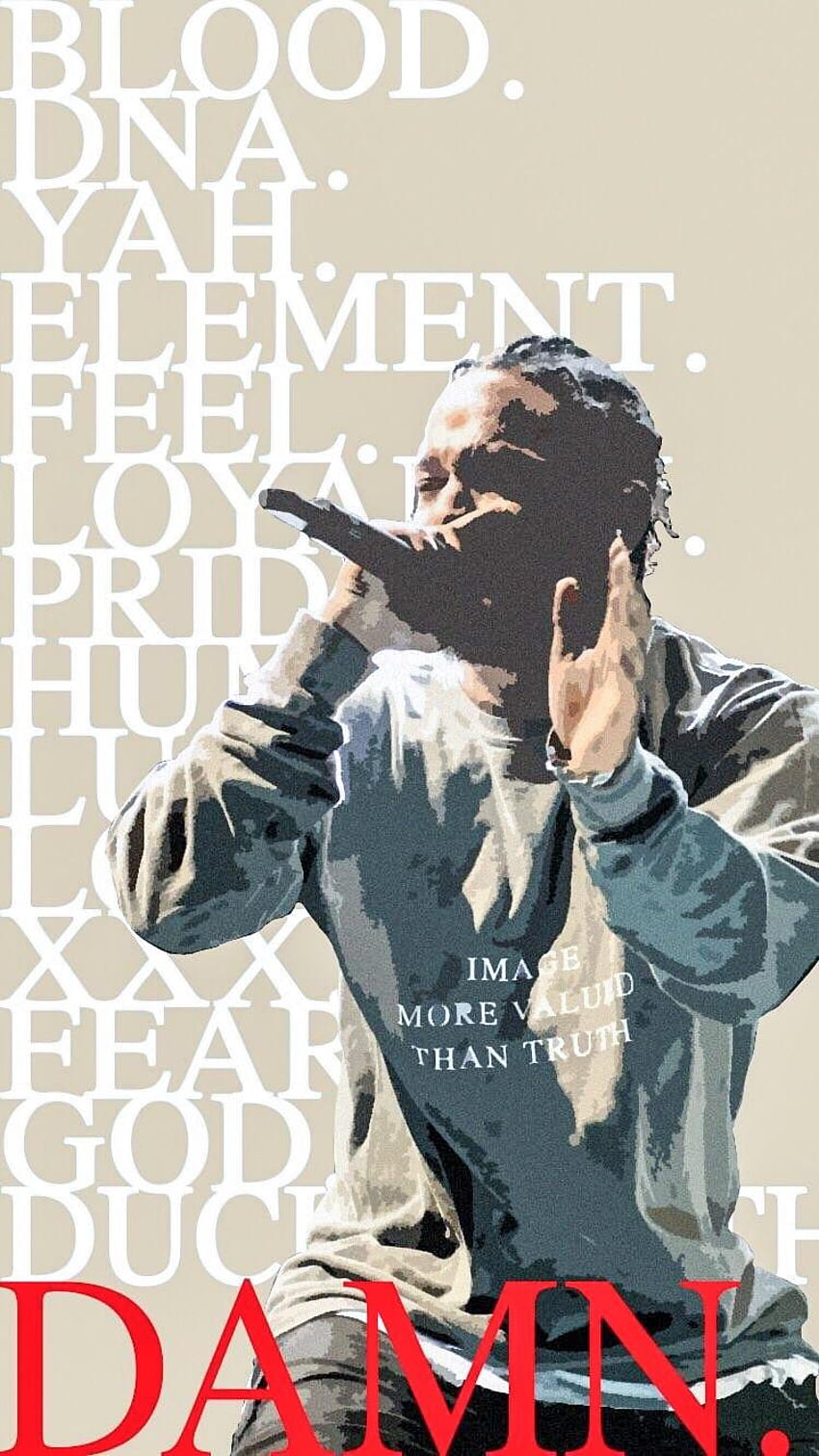 VERDAMMT. Von R Iphone: Kendrick Lamar, Kendrick Lamar Album HD-Handy-Hintergrundbild