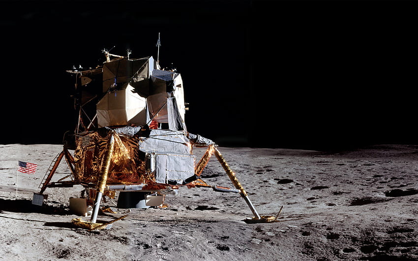 당신의 또는 모바일 화면에 대한 아폴로와 쉬운, 달 착륙선 HD 월페이퍼