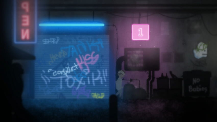 INSANE - Cyberpunk sokak ekran i HD duvar kağıdı