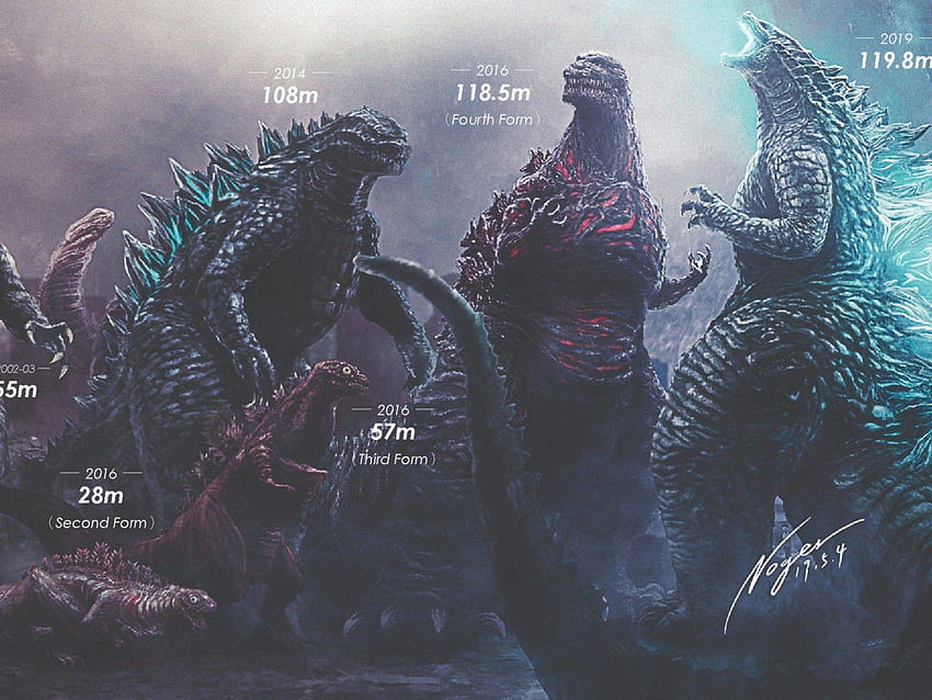 Godzilla' Size Chart Shows How Much the 'King of Monsters, Shin Godzilla HD wallpaper