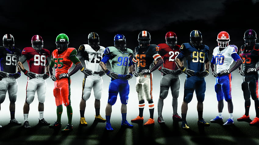 クールな NFL の背景。 2021 NFL フットボール。 アメリカン フットボール選手、カレッジ フットボールのプレーオフ、アラバマ フットボール 高画質の壁紙