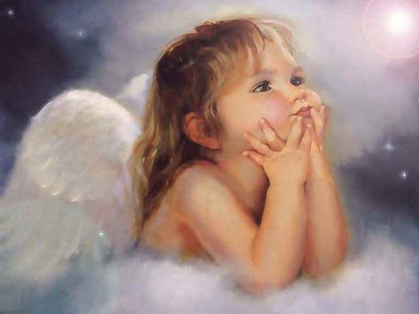 Children, Angels HD wallpaper