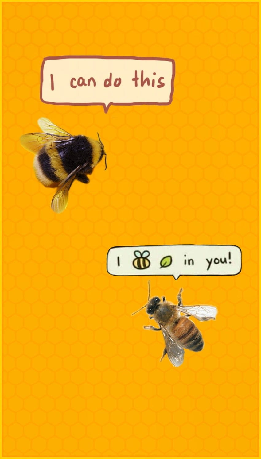 緑の蜂の美的背景.teahub.io、ビンテージビー HD電話の壁紙