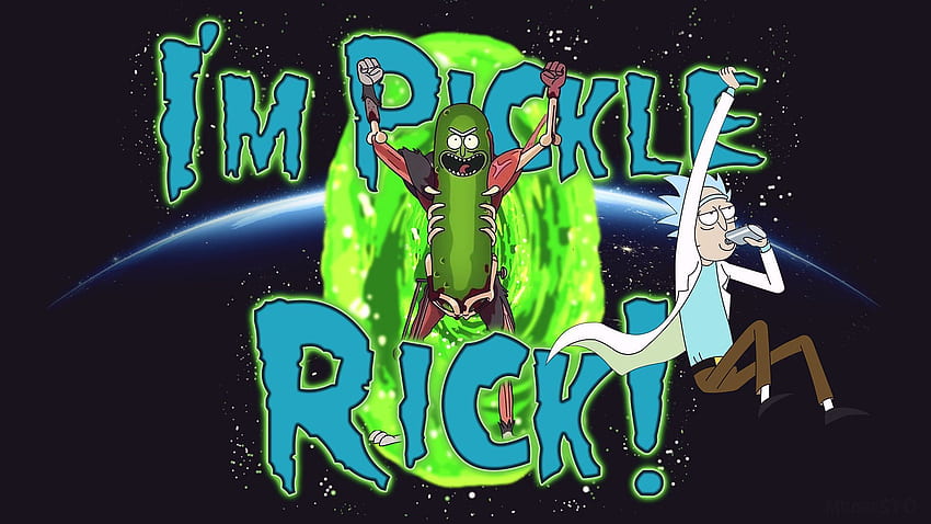 Pickle Rick - y antecedentes fondo de pantalla