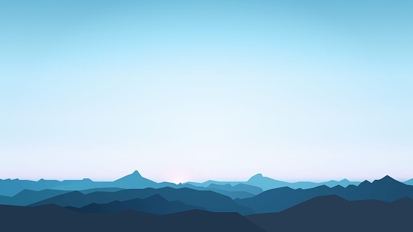 Minimalist Mountain - - - Tip, Minimal Mac HD wallpaper
