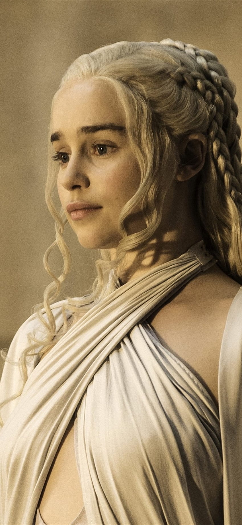 Emilia Clarke, Game Of Thrones, Temporada 5 IPhone 8 7 6 6S Plus , Plano de fundo Papel de parede de celular HD