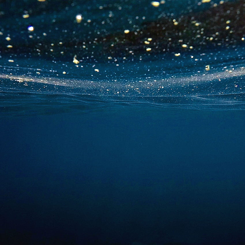 바다 물 푸른 어두운 패턴 아래, 진한 파란색 바다 HD 전화 배경 화면