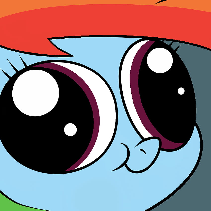 Rainbow Dashs Gesicht. Mein kleines Pony: Freundschaft ist Magie. Weißt du, Kawaii-Gesicht HD-Handy-Hintergrundbild