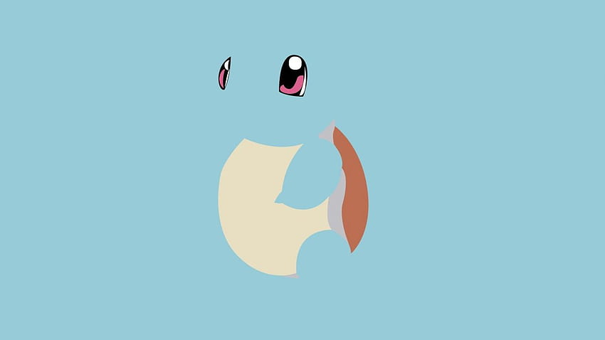 Water Pokemon blue minimalistic Squirtle ., Squirtle Pokeball HD wallpaper