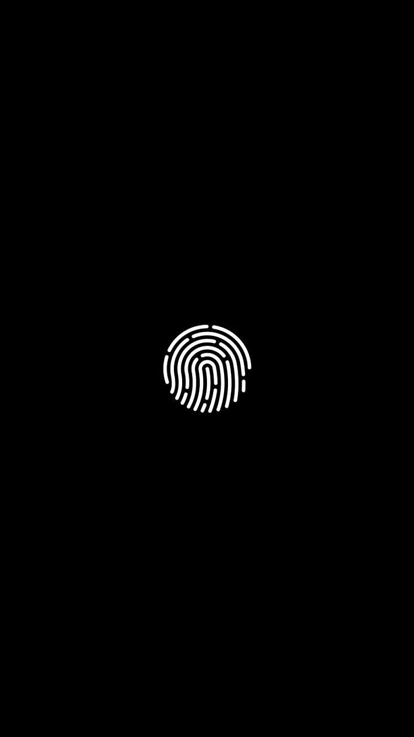 Apple Touch ID Dark Fingerprint iPhone 6 - . iPhoneWalls, Black Circle 6 HD phone wallpaper
