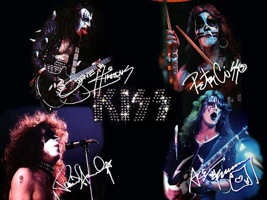 Get Motivation Kiss Rock Band Paul Stanley Gene Simmons Peter Criss Ace Frehley 12 x 18 inch Poster : Home HD wallpaper