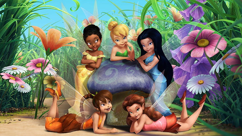 Elenco dei personaggi delle fate Disney Tinker Bell Fawn Rosetta Sfondo HD