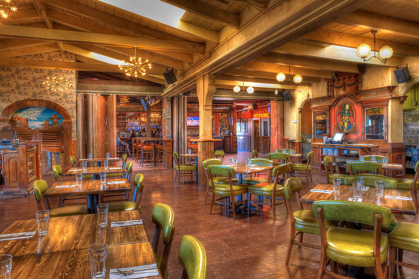 Restaurant, glass, bar, saloon HD wallpaper
