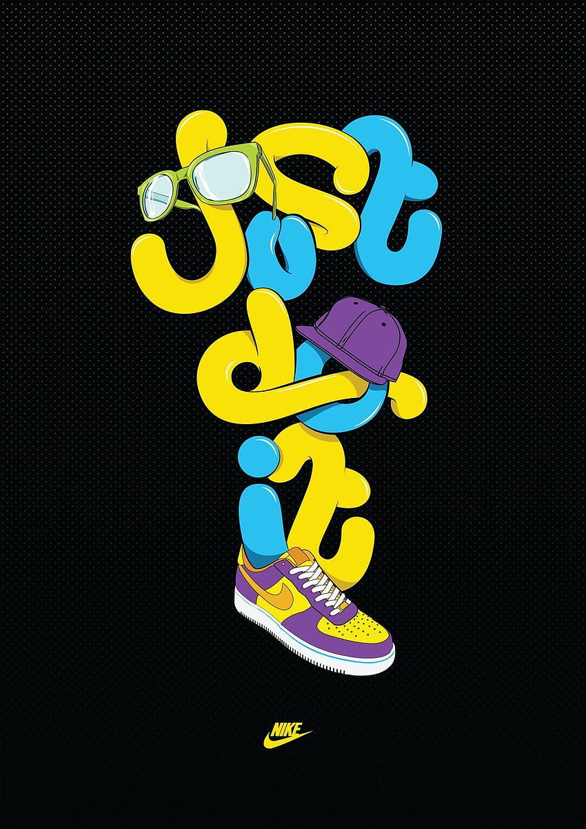 Nike Just Do It Logosu, Nike Simpsons HD telefon duvar kağıdı