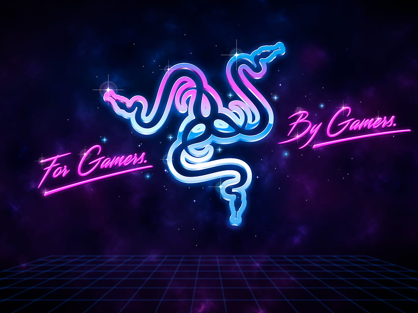 Razer , For Gamers By Gamers, Neon, Games, Pink and Purple Gaming HD ...