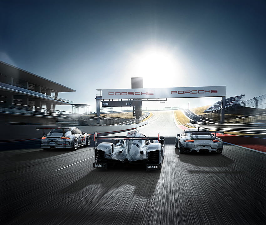 Three racing car on track, Racer Car HD wallpaper
