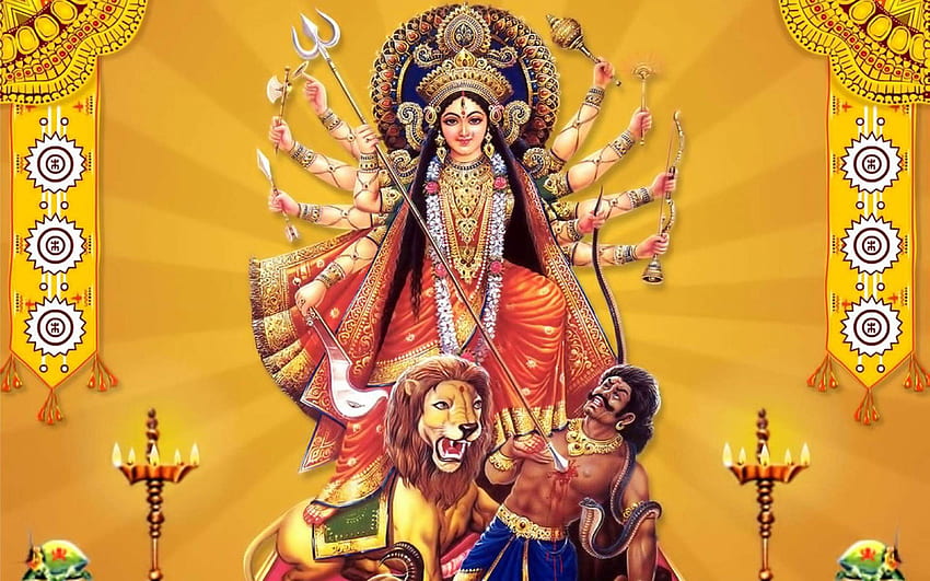 Maa Durga Mata Goddess Devi Lord God - Durga Full HD wallpaper