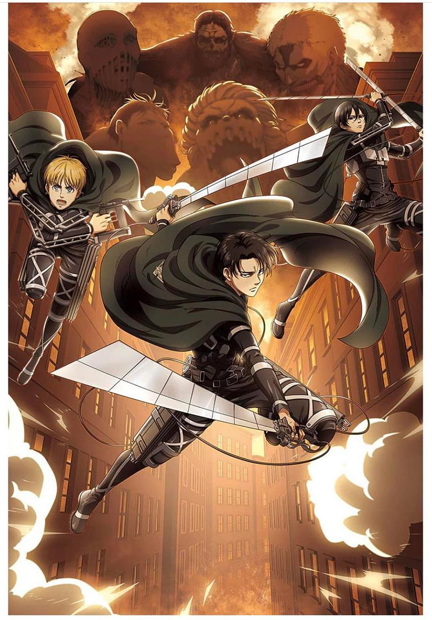 Anime  attack on titan 4K wallpaper download