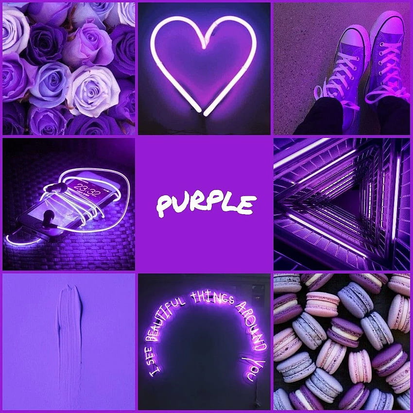 Purple Aesthetic. Purple aesthetic, Purple painting, Color therapy ...