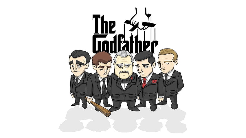 Ilustrasi The Godfather, The Godfather, Vito Corleone, kartun Wallpaper HD