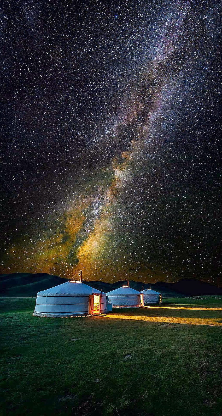 Galaxia. Toque para ver más iPhone Starry Sky, camping del noroeste del Pacífico fondo de pantalla del teléfono