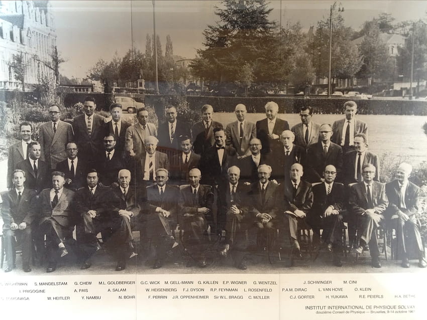 Elaborazione delle informazioni: Solvay 1961, Conferenza Solvay Sfondo HD