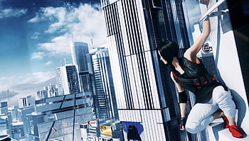 2520x1080] I made an ultra-wide Mirror's Edge wallpaper of old Faith, and  new Faith. • /r/wallpapers