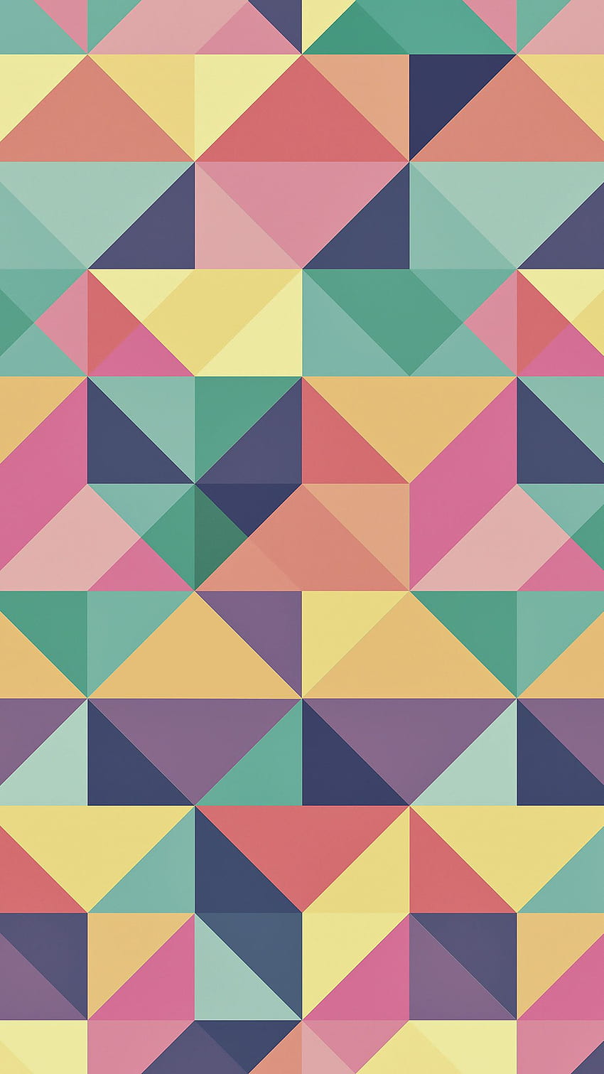 Abstraktes Polygon-Kunstmuster Regenbogen Android - Android HD-Handy-Hintergrundbild
