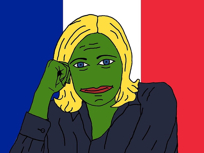 Alt-right da França transformou Pepe, o sapo, em Pepe Le Pen, Meme Frog papel de parede HD