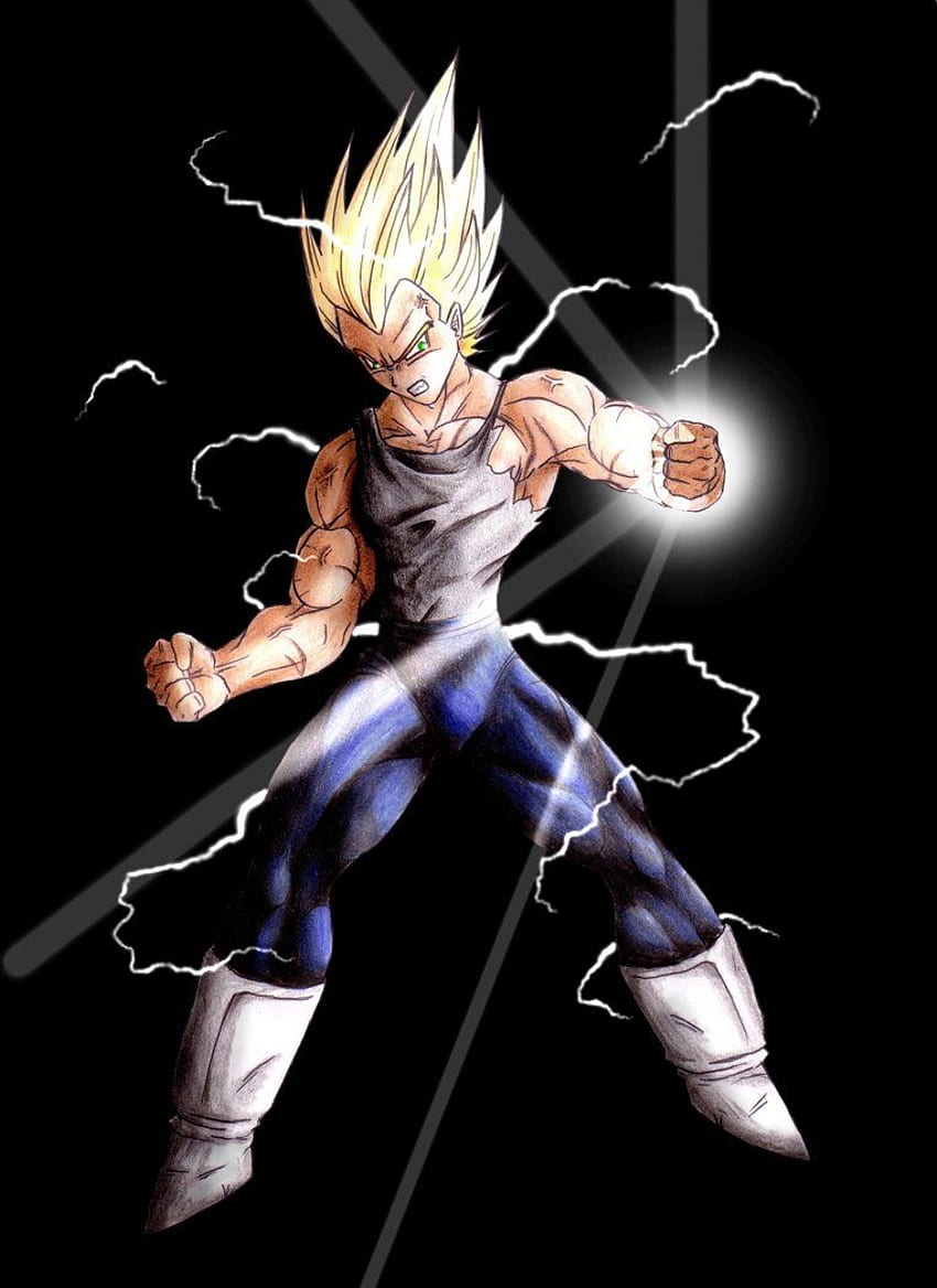 Vegeta Super Saiyan 2 Mobile Wallpaper - Ezra Art