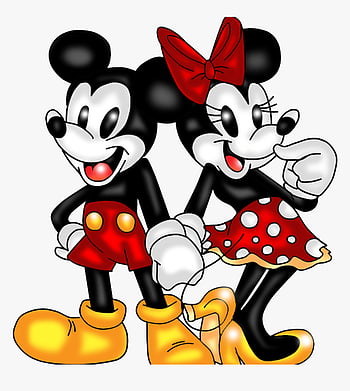 Mickey and Minnie Mouse in Love  Mickey mouse wallpaper Disney  background Disney art
