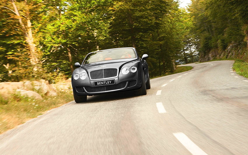 Bentley, Автомобили, Road, Front View, Continental, Gtc HD тапет