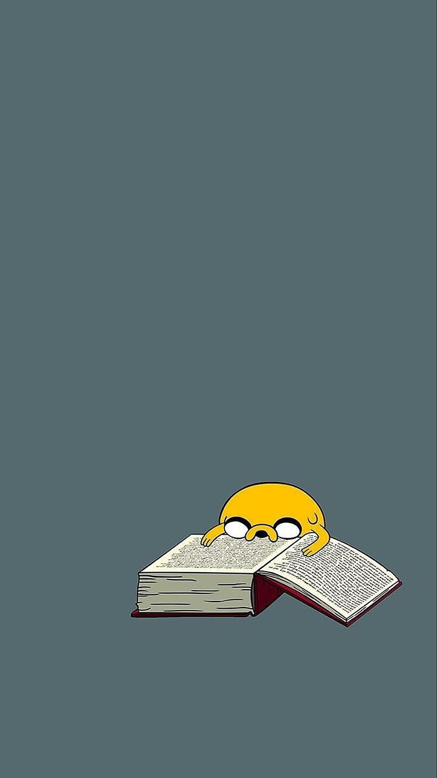 Jake reading, Adventure time, Book HD phone wallpaper