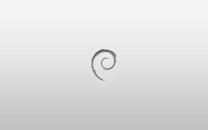 Linux-Debian-Symbol mit weißem Hintergrund – Technologie Linux HD-Hintergrundbild