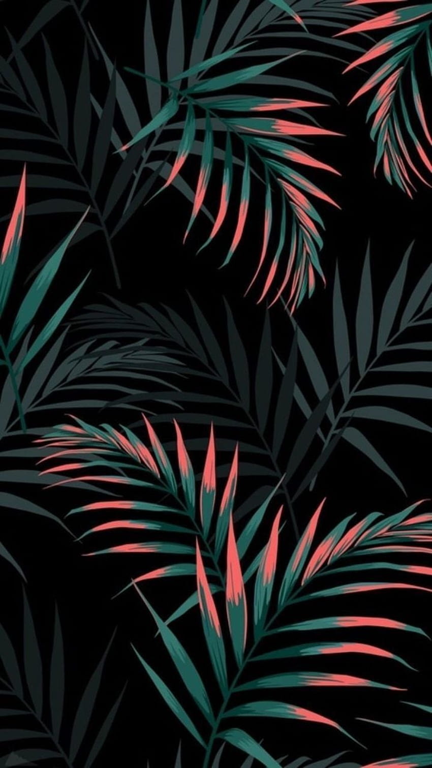 Summer Tropical Phone Background. Leaves iphone, Graphic , Neon HD phone wallpaper